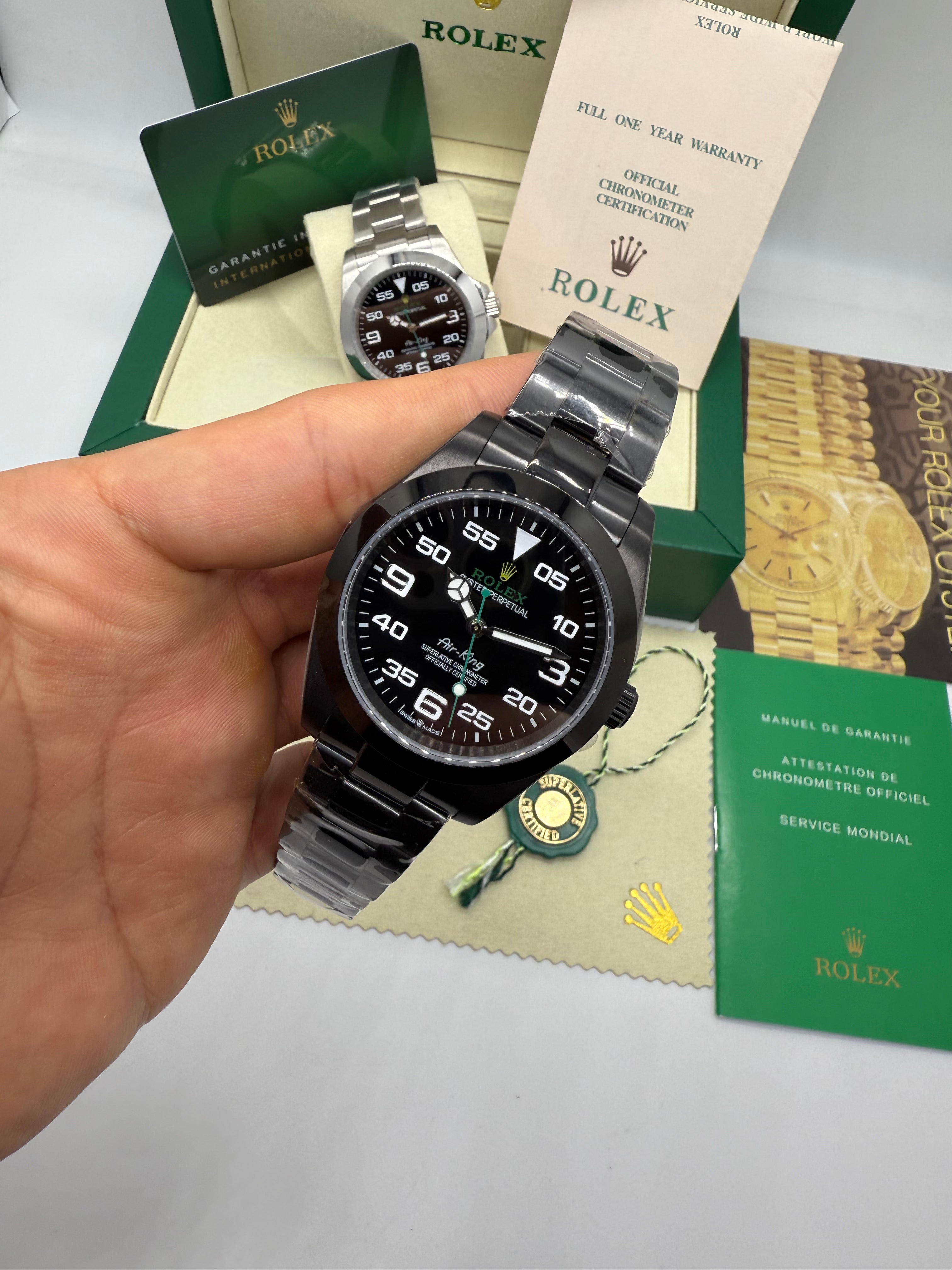 Rolex Air-King PVD Black