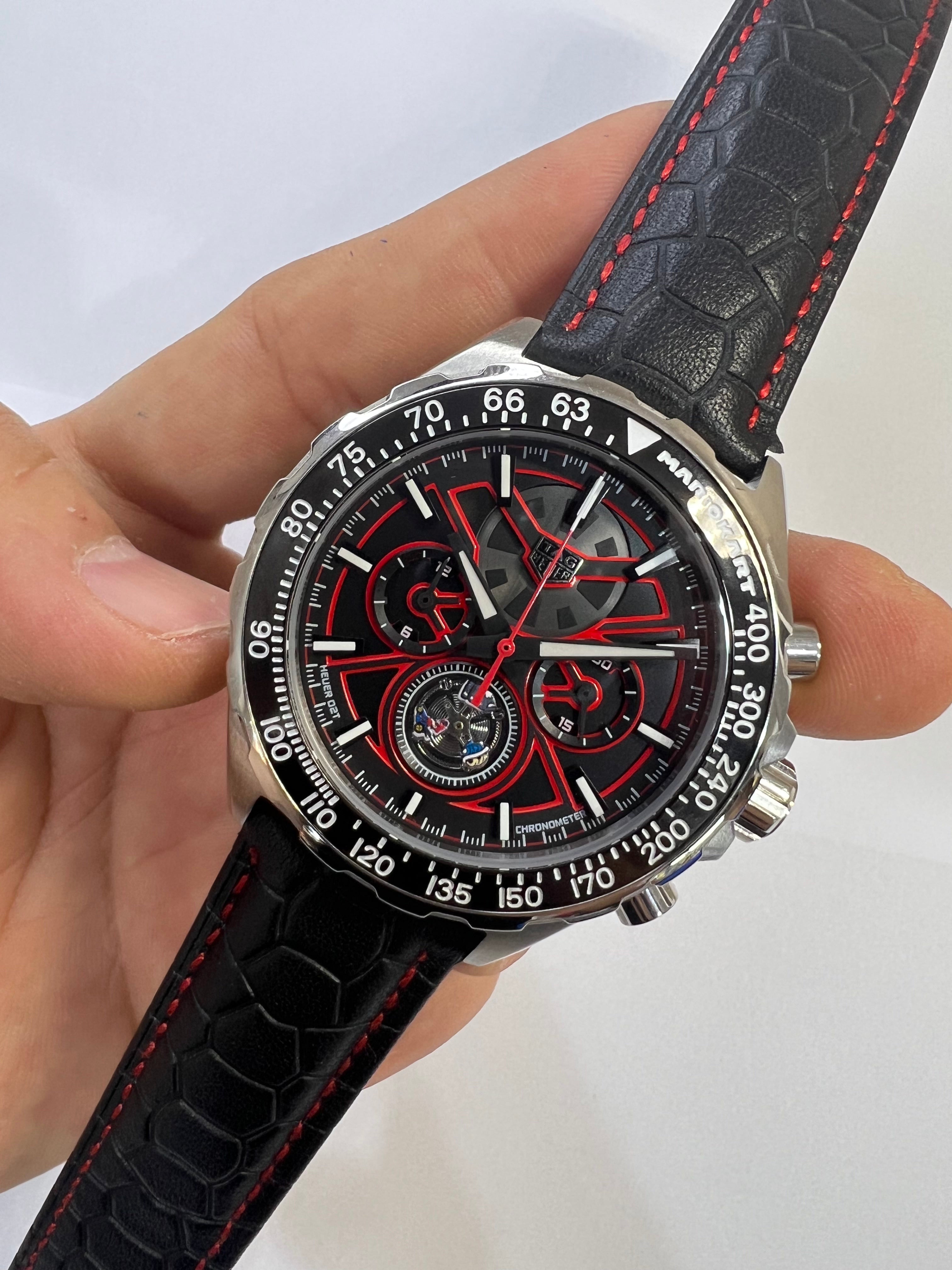 TAG Heuer Carrera Calibre Heuer 02T Chronograph Negro y Rojo