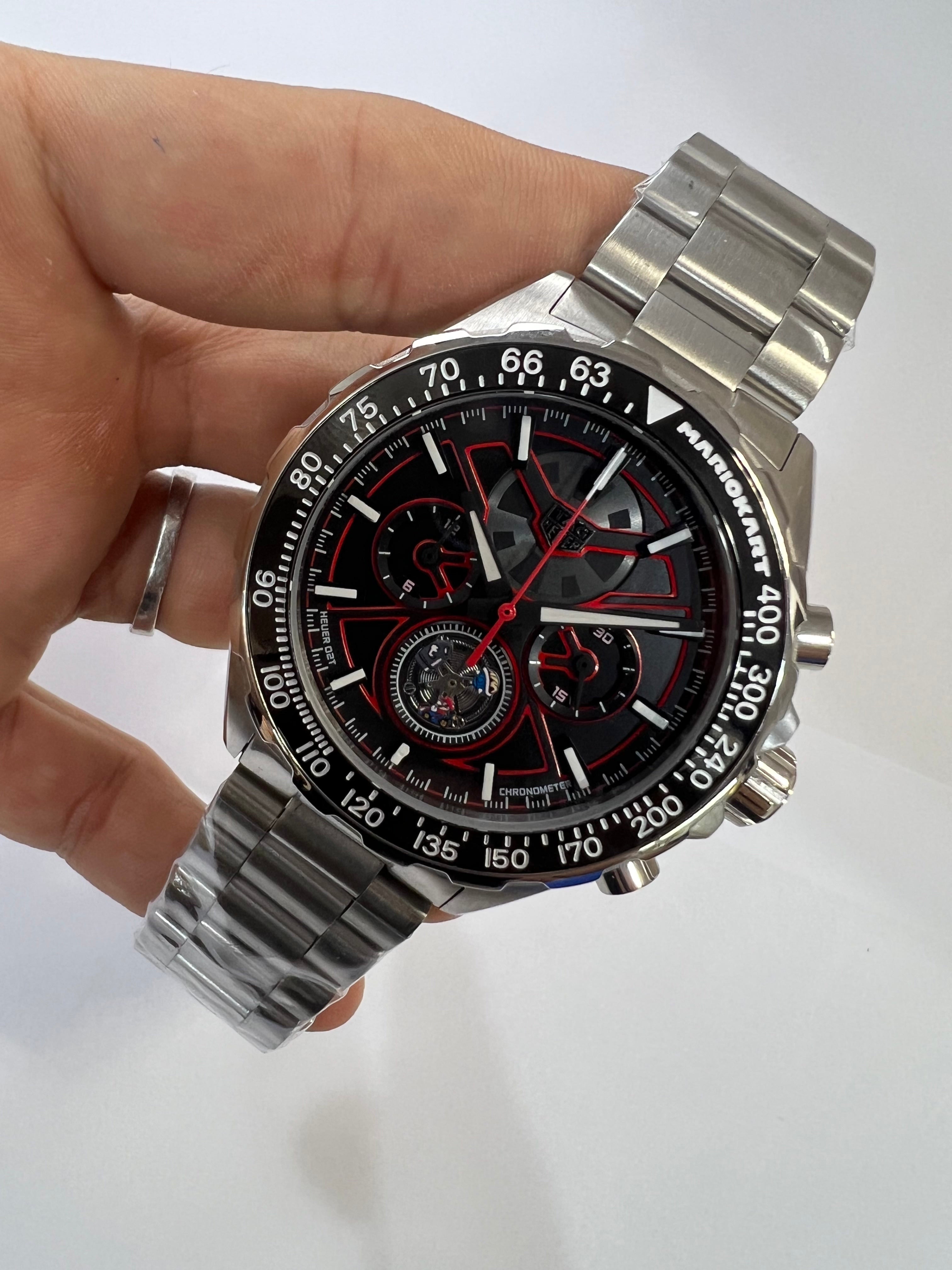 TAG Heuer Carrera Calibre Heuer 02T Chronograph “Mario Kart” Negro y Rojo