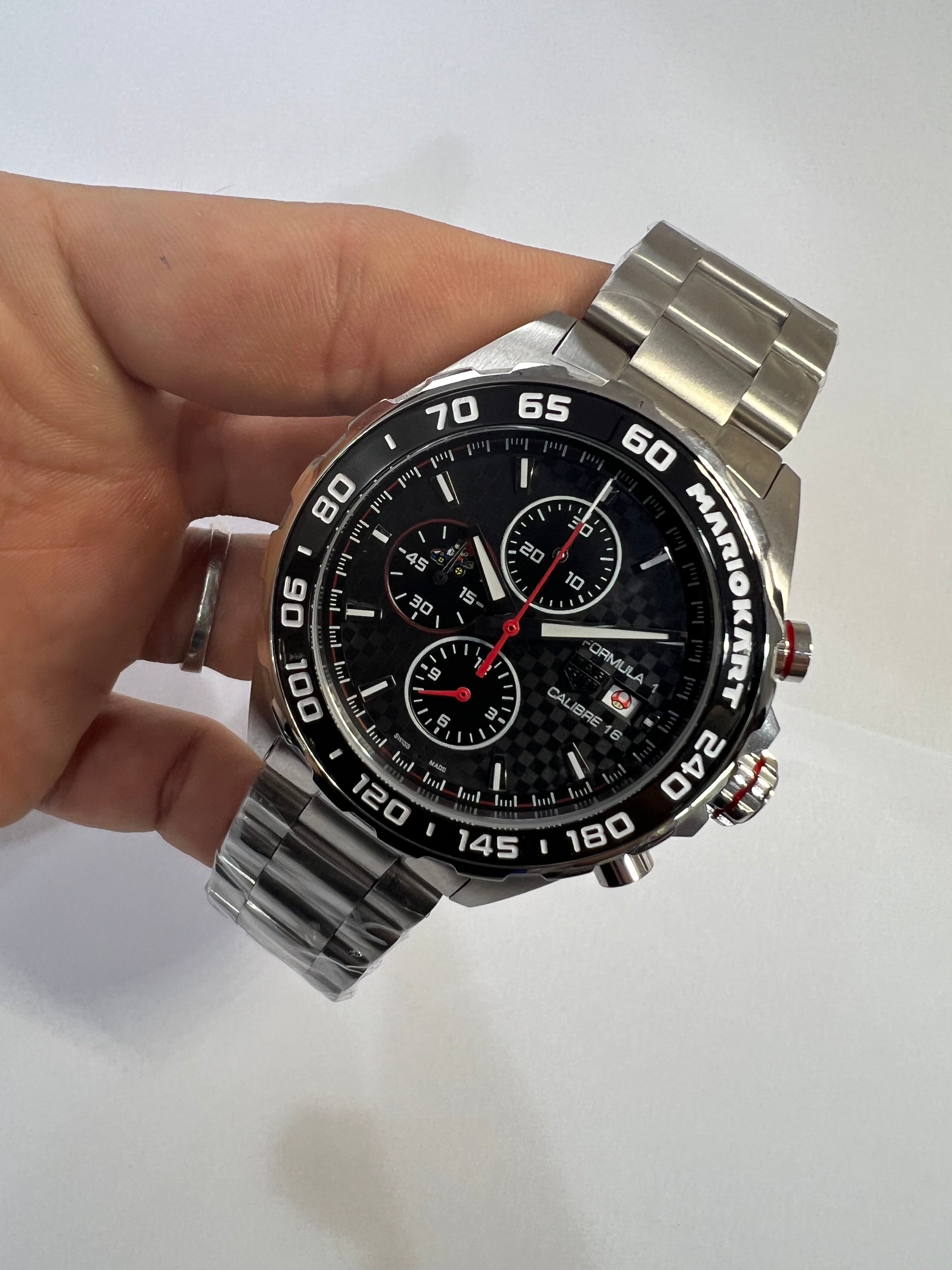 TAG Heuer Formula 1 Calibre 16 Chronograph “Mario Kart” Negro