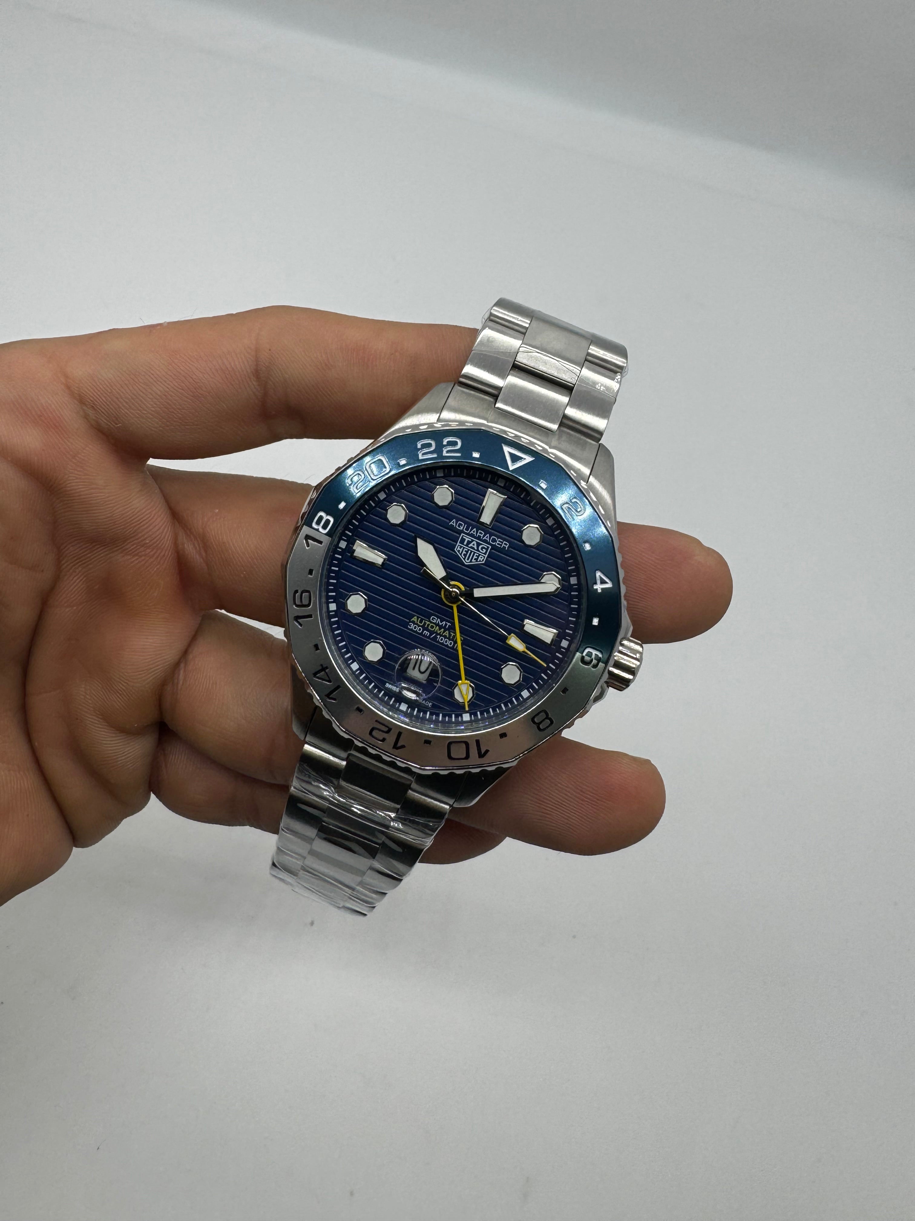 TAG Heuer Aquaracer GMT Batman Silver