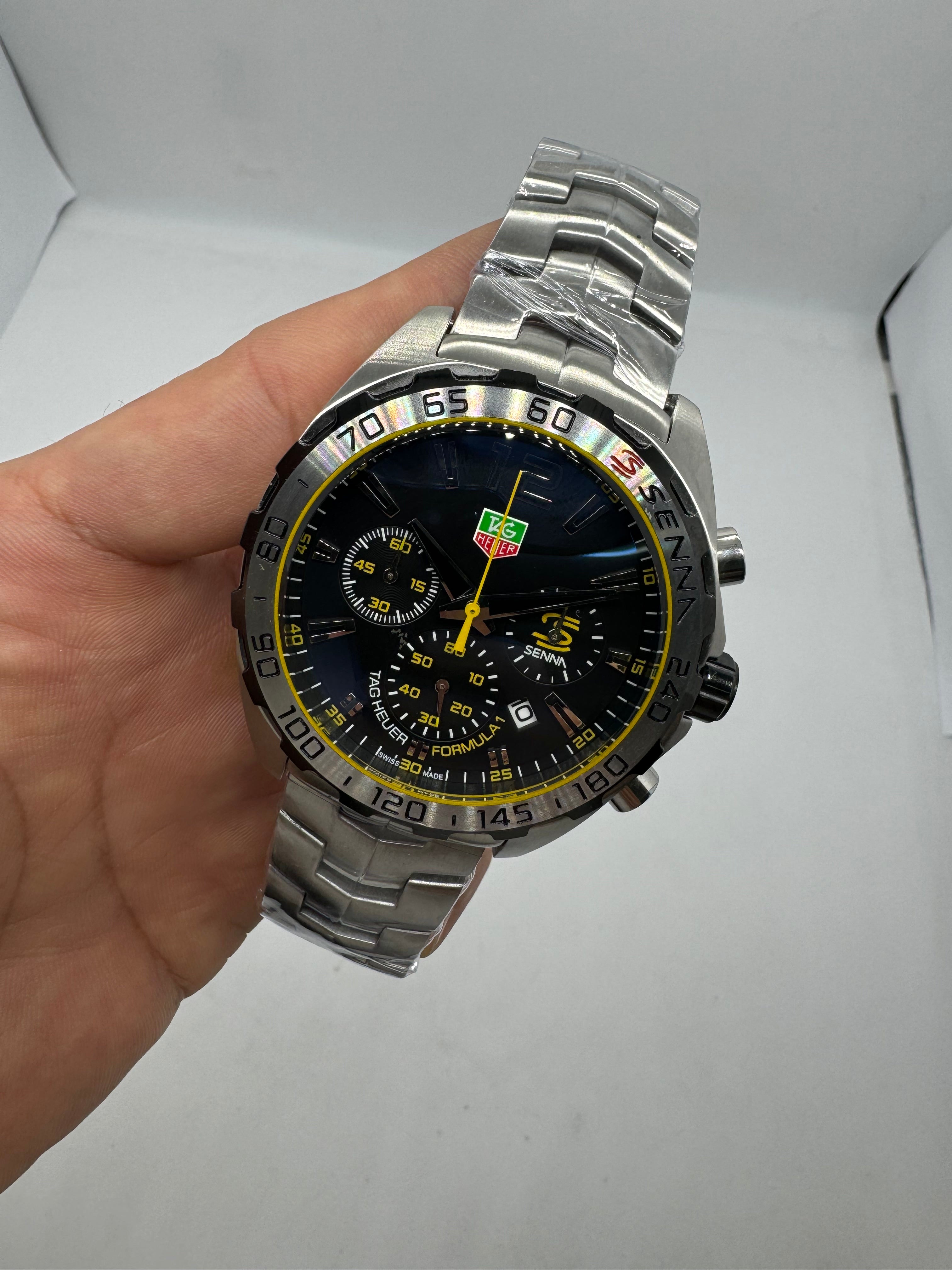 TAG Heuer Formula 1 Ayrton Senna Special Edition Black & Yellow Racing