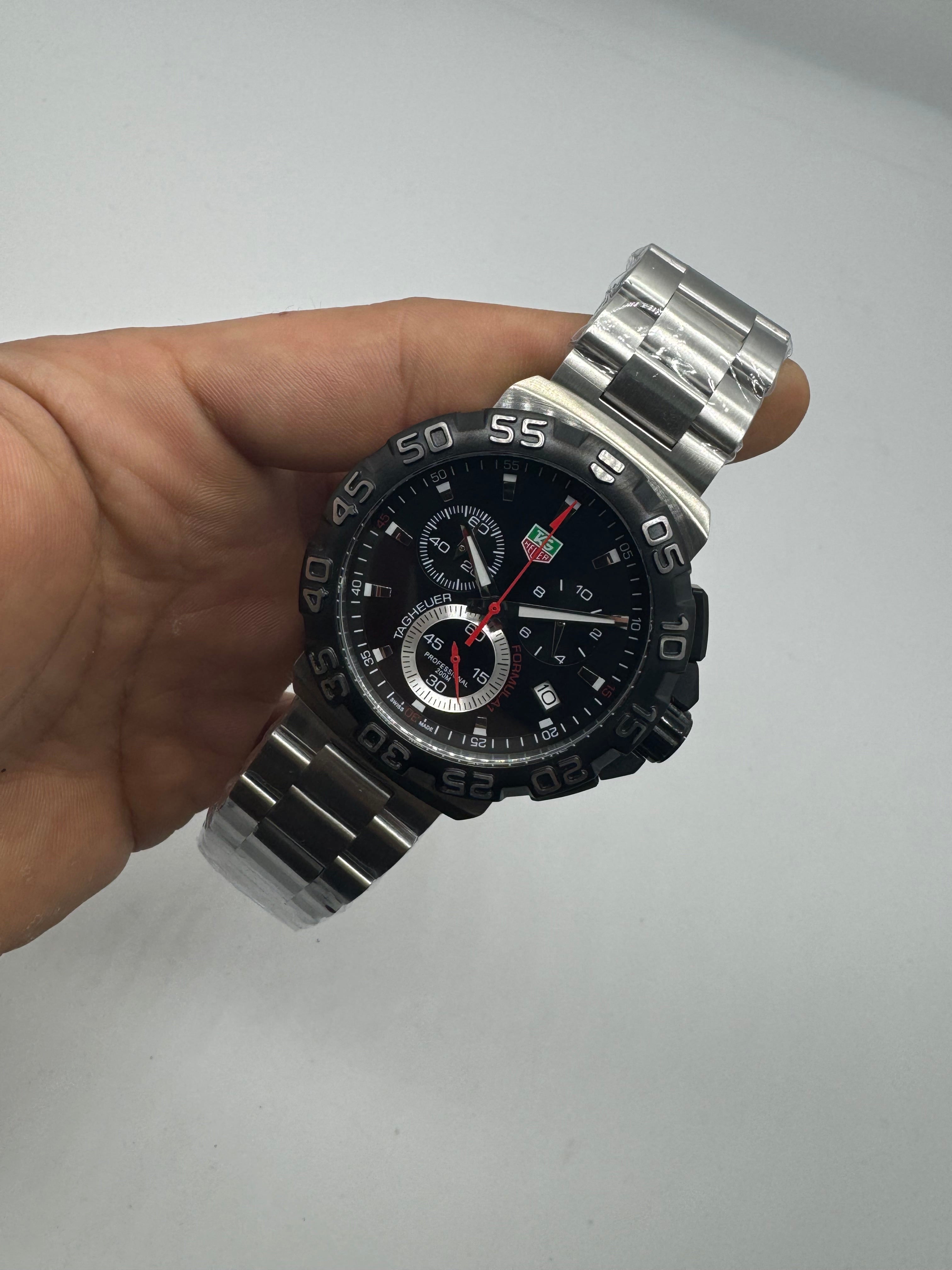 TAG Heuer Formula 1 Chronograph Black Dial with Black Bezel