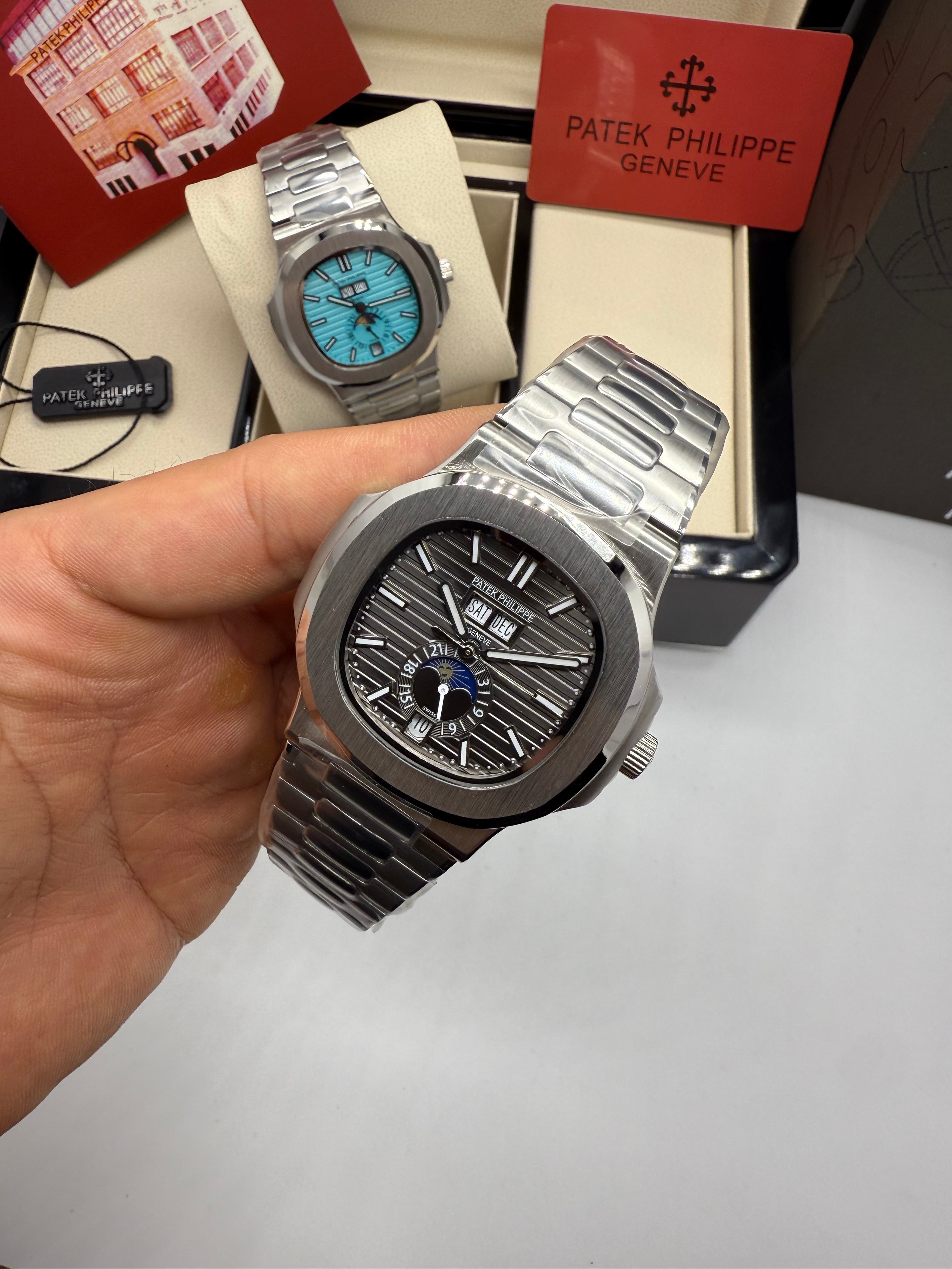 Patek Philippe Nautilus Moonphase Black Grafite