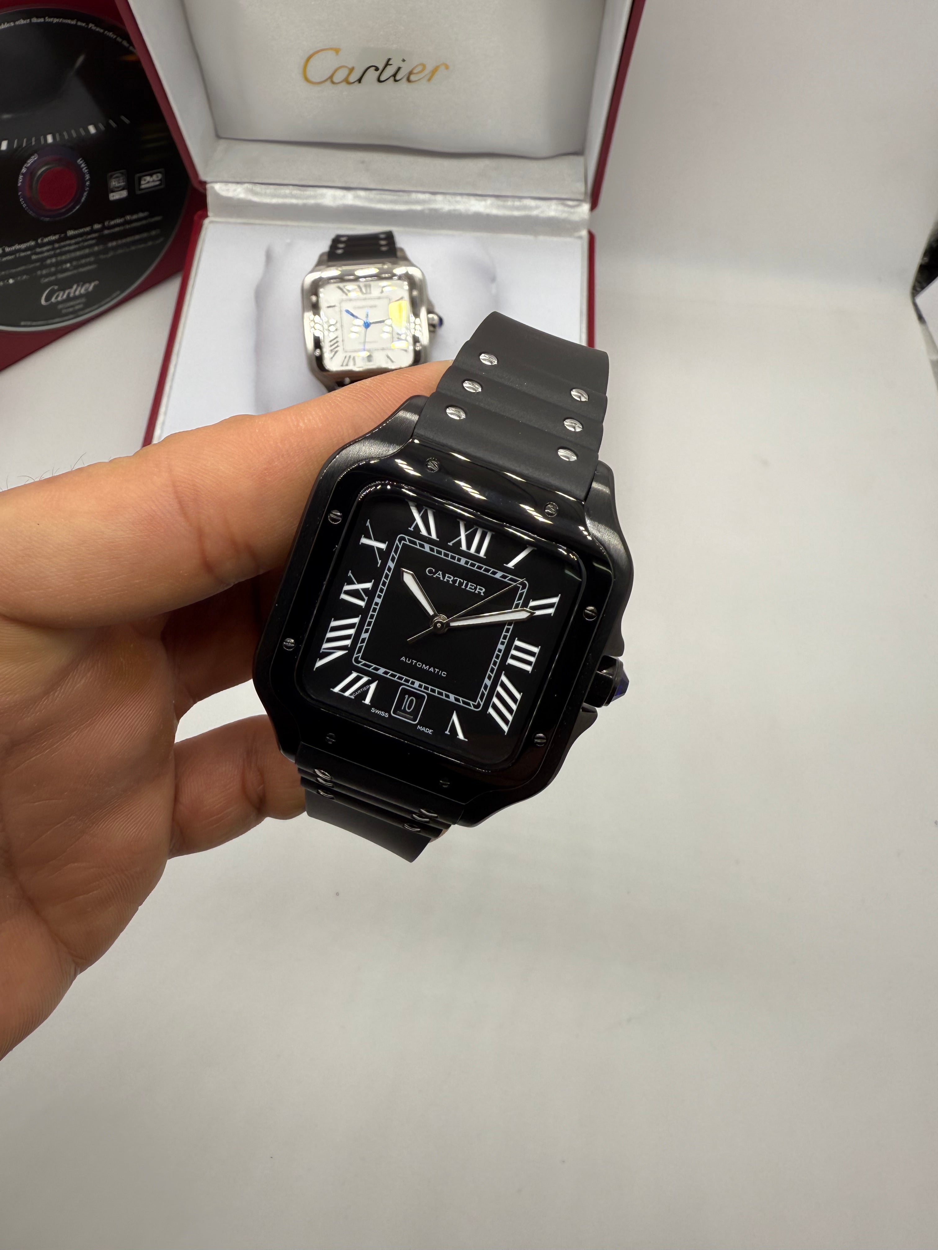 Cartier Santos de Cartier “Santos 100” Version Carbon