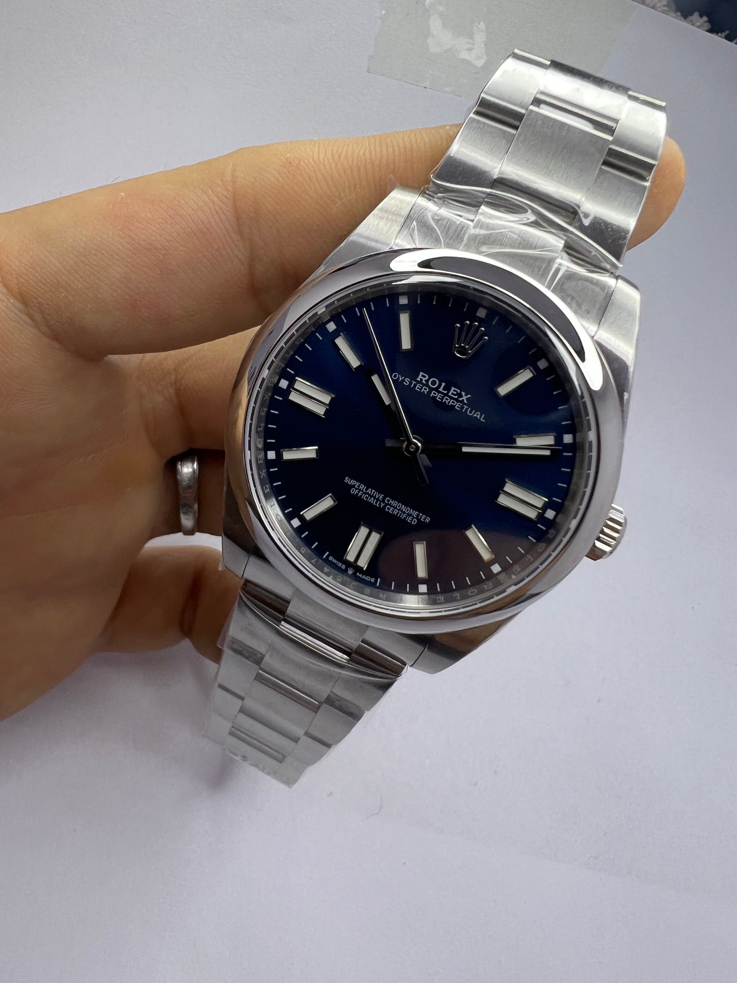 Rolex Oyster Perpetual Blue Dial Ref. 126000