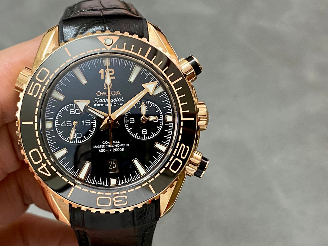 Omega Seamaster Planet Ocean Chronograph 600M Sedna Gold Ref. 215.63.46.51.01.001