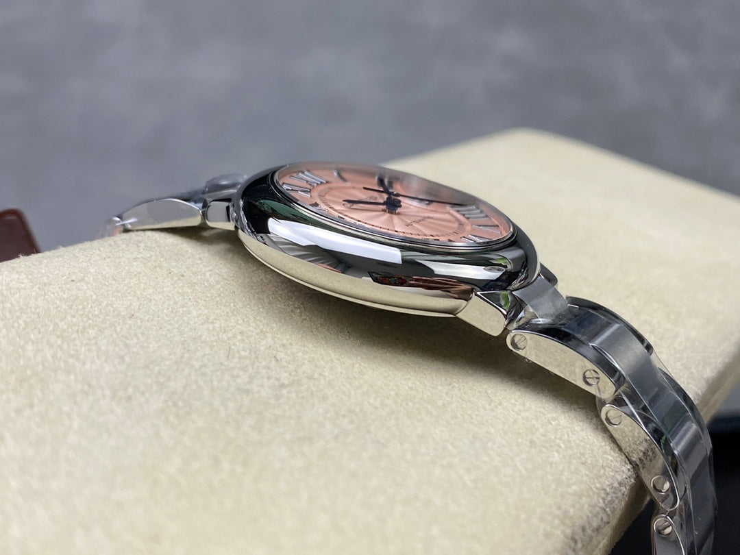 Cartier Ballon Bleu de Cartier 33mm Automatic (acero, esfera rosada / salmón) — Cartier