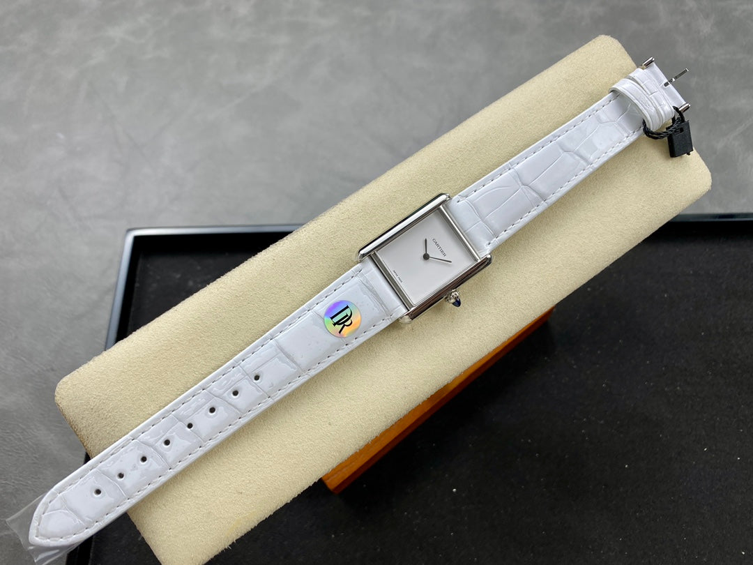 Cartier Tank Must (esfera blanca minimalista) — Cartier