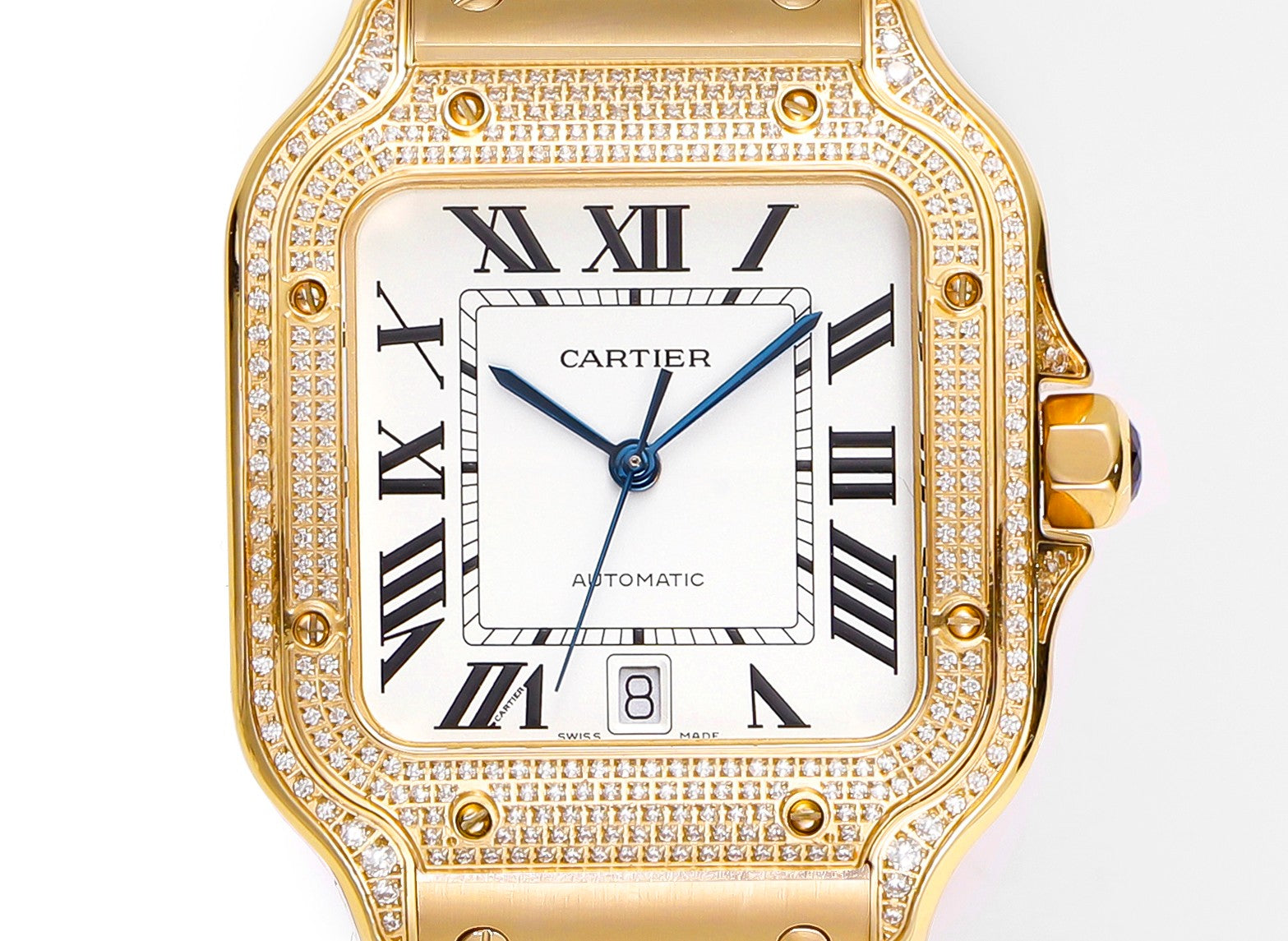 Cartier Santos (versión pavé en oro) — Cartier