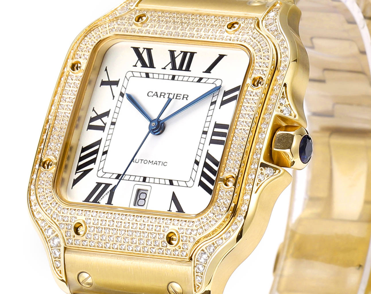 Cartier Santos (versión pavé en oro) — Cartier