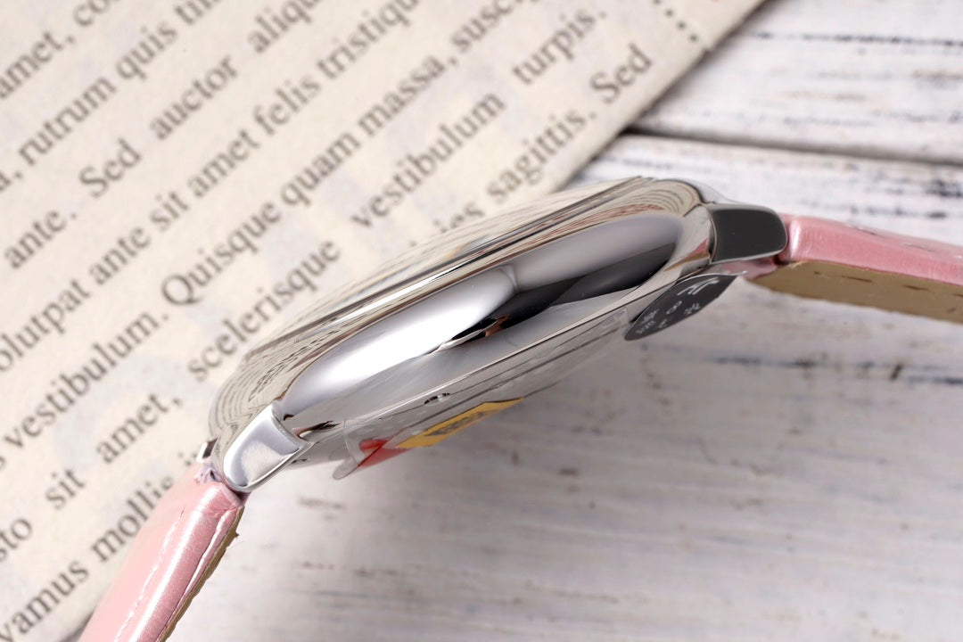 Cartier Ballon Bleu (esfera rosa con correa a juego) — Cartier
