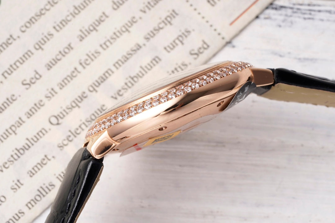 Cartier Ballon Bleu (oro rosa con doble fila de diamantes) — Cartier