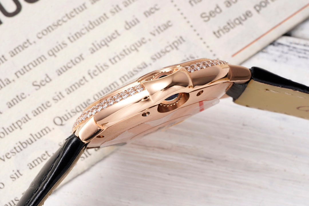 Cartier Ballon Bleu (oro rosa con doble fila de diamantes) — Cartier