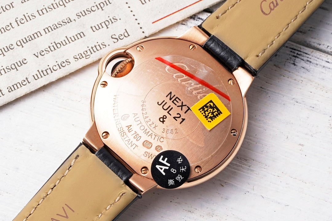 Cartier Ballon Bleu (oro rosa con doble fila de diamantes) — Cartier