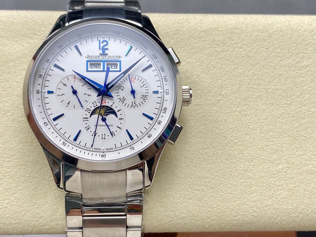 Jaeger-LeCoultre Master Control Chronograph Calendar (acero, esfera plateada)
