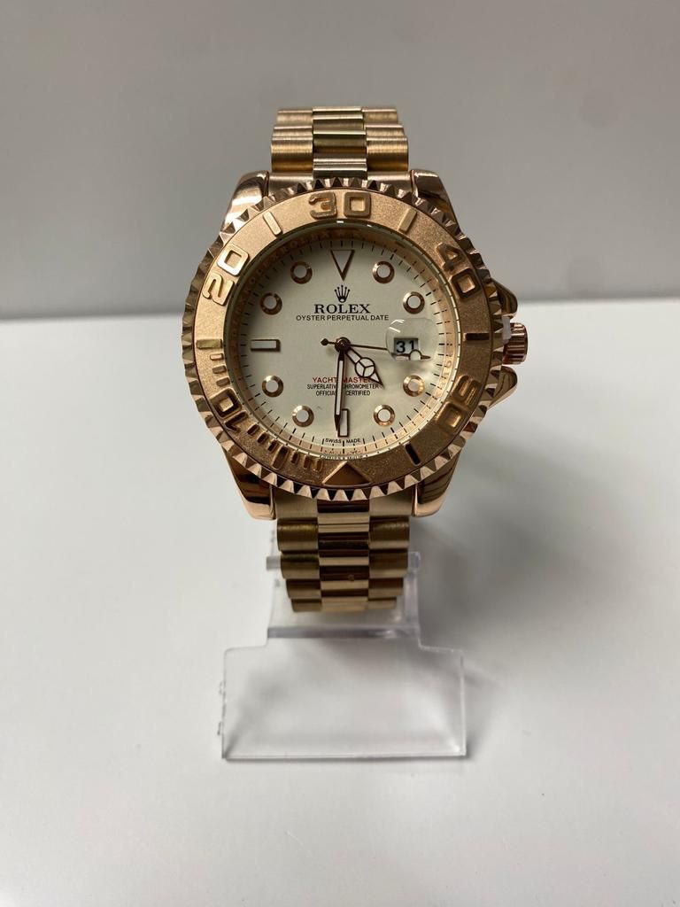Rolex YACHT MASTER gold and bage