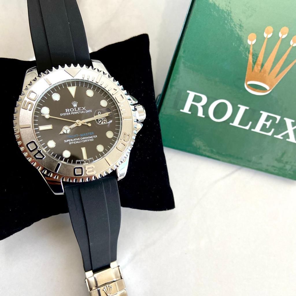 Rolex YACHT MASTER goma silver