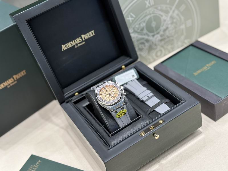 Audemars Piguet Royal Oak Offshore Chronograph – Acero con Diamantes y Esfera Rosa — Audemars Piguet